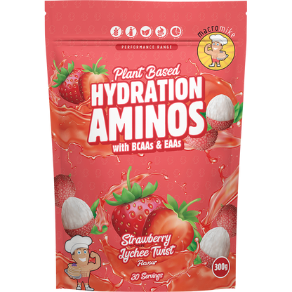 Plant-Based Hydration Aminos Strawberry Lychee