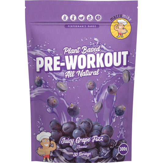 Plant Based Pre Workout Juicy Grape Fizz