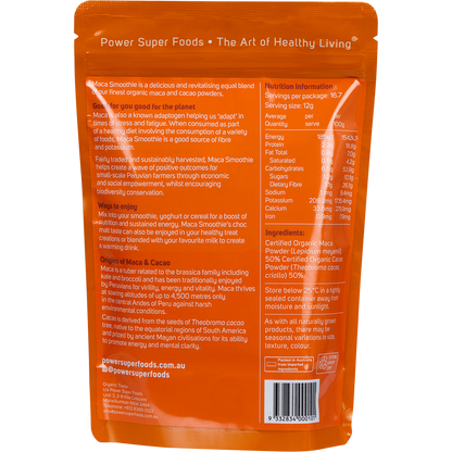 Maca Smoothie Maca & Cacao Certified Organic