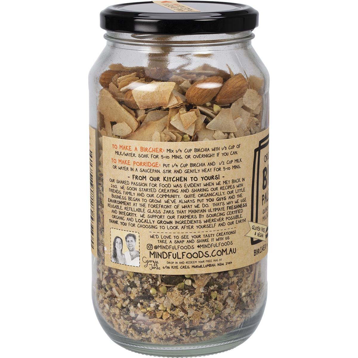 Birchia Paleo Prebiotic Granola Organic & Activated