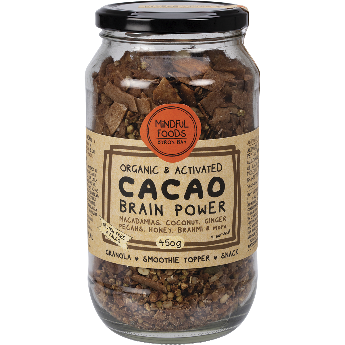 Cacao Brain Power Granola Organic & Activated