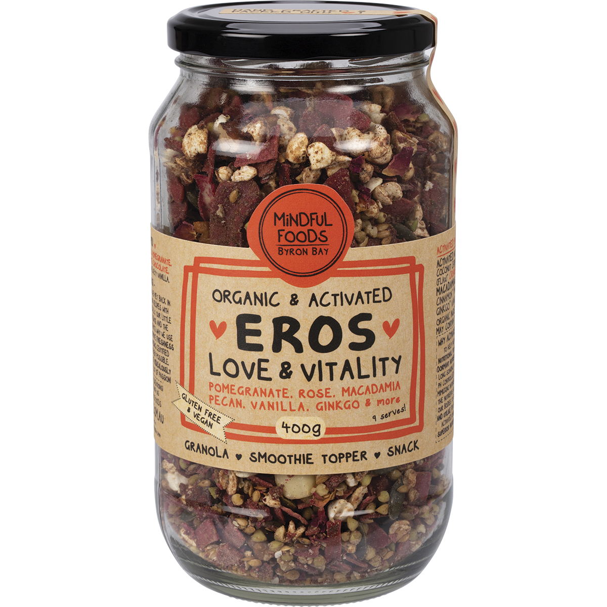 Eros Love & Vitality Granola Organic & Activated