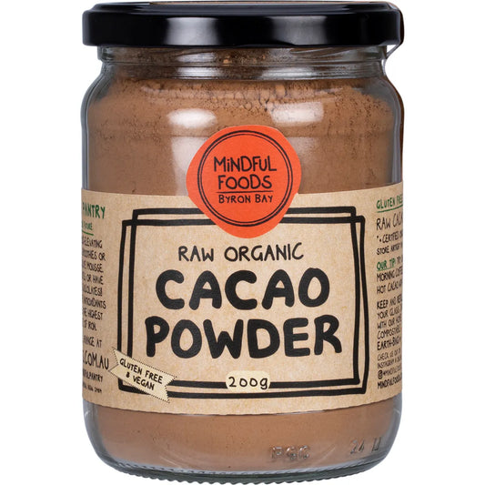 Mindful Foods Cacao Powder Raw Organic 200g