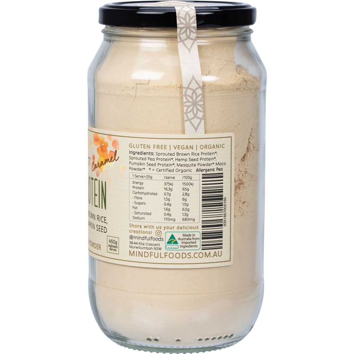 Stardust Caramel Plant Protein Powder