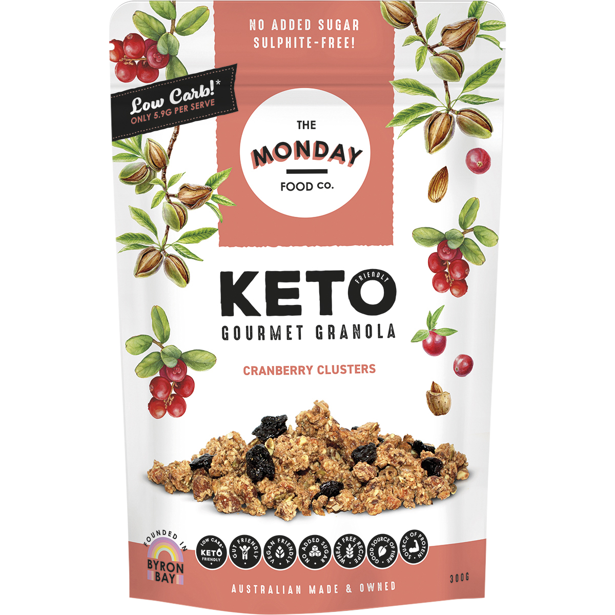 Keto Gourmet Granola Cranberry Clusters