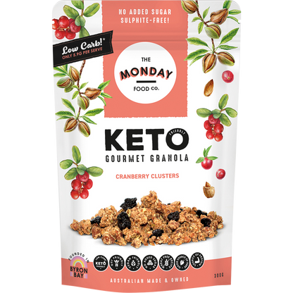 Keto Gourmet Granola Cranberry Clusters