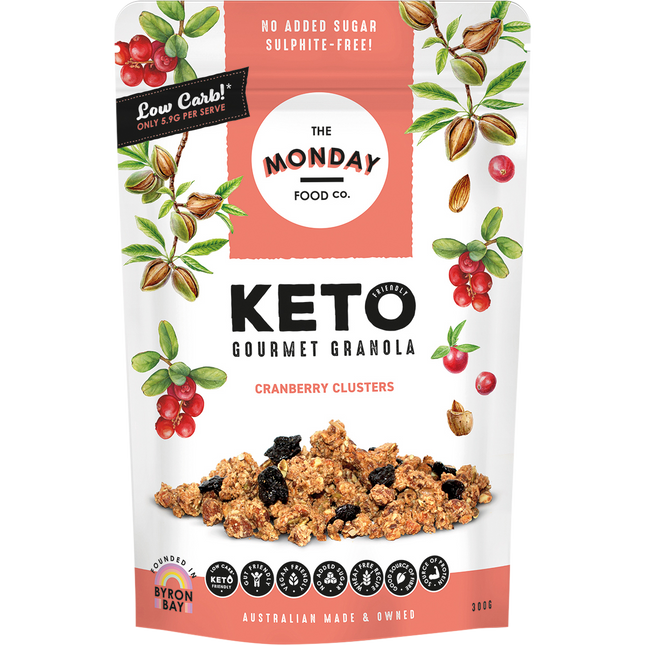 Keto Gourmet Granola Cranberry Clusters
