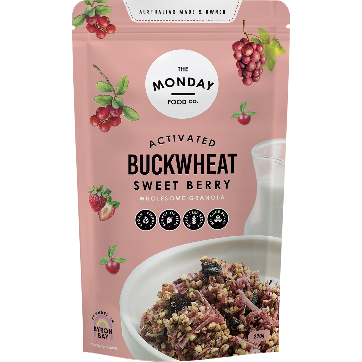 Activated Buckwheat Granola Sweet Berry