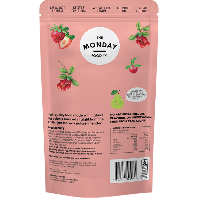 Activated Buckwheat Granola Sweet Berry