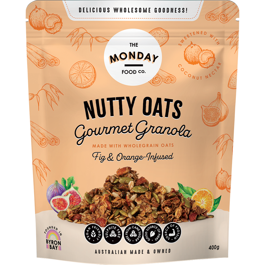 Nutty Oats Gourmet Granola Fig & Orange-Infused