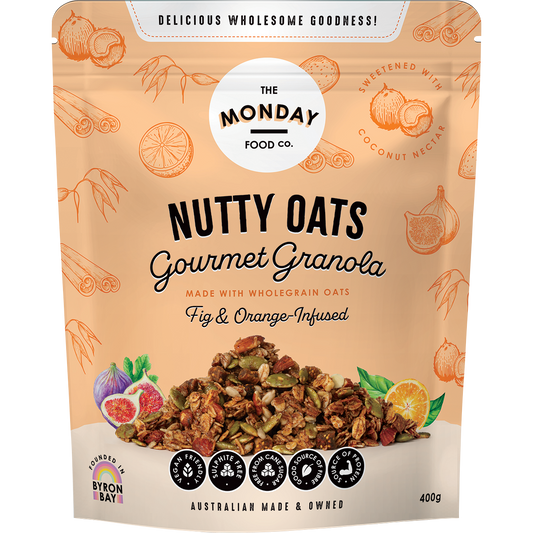 Nutty Oats Gourmet Granola Fig & Orange-Infused