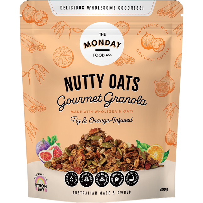 Nutty Oats Gourmet Granola Fig & Orange-Infused