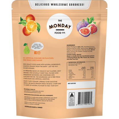 Nutty Oats Gourmet Granola Fig & Orange-Infused