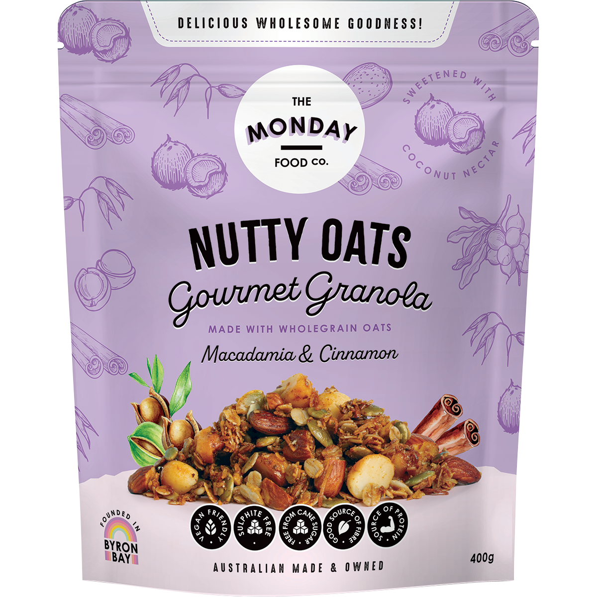 Nutty Oats Gourmet Granola Macadamia & Cinnamon