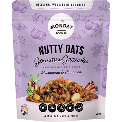 Nutty Oats Gourmet Granola Macadamia & Cinnamon