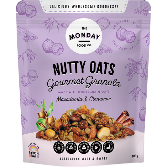 Nutty Oats Gourmet Granola Macadamia & Cinnamon