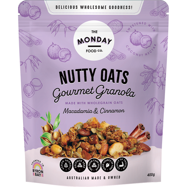 Nutty Oats Gourmet Granola Macadamia & Cinnamon