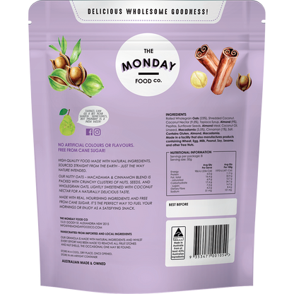Nutty Oats Gourmet Granola Macadamia & Cinnamon