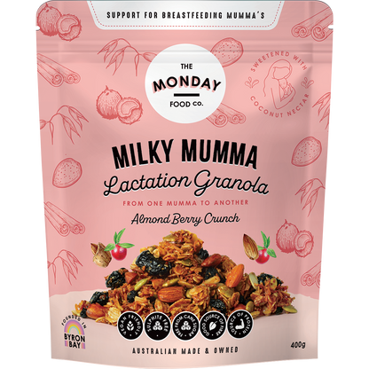 Milky Mumma Lactation Granola Almond Berry Crunch
