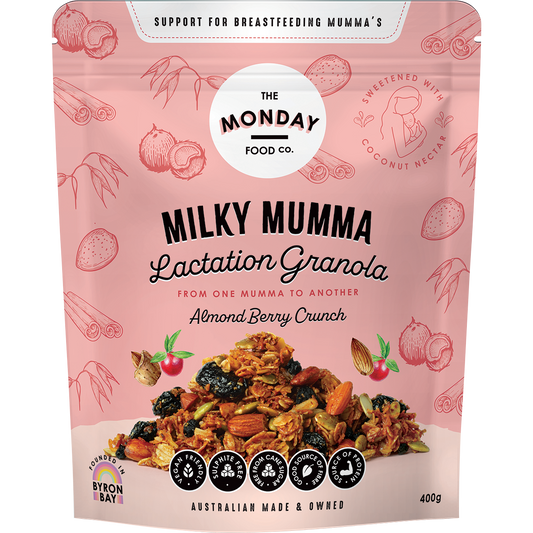 Milky Mumma Lactation Granola Almond Berry Crunch