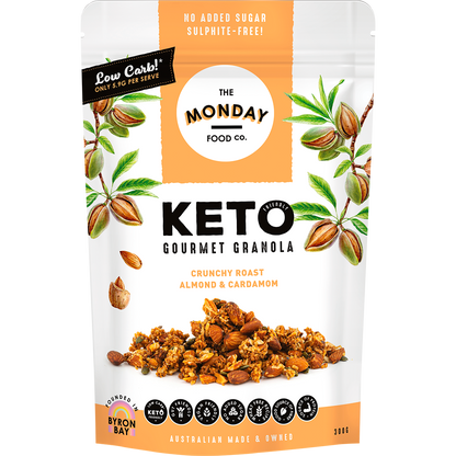 Keto Gourmet Granola Crunchy Roast Almond & Cardamon