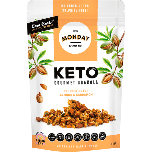 Keto Gourmet Granola Crunchy Roast Almond & Cardamon