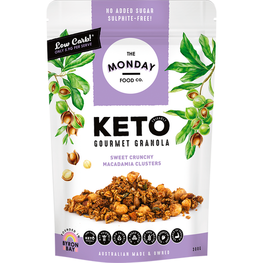 Keto Gourmet Granola Sweet Crunchy Macadamia Clusters
