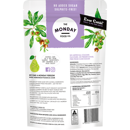 Keto Gourmet Granola Sweet Crunchy Macadamia Clusters