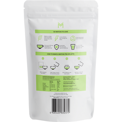 Matcha Green Tea Powder 100% Pure Stone Ground