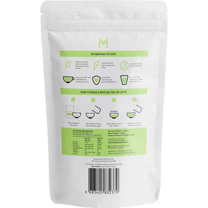 Matcha Green Tea Powder 100% Pure Stone Ground
