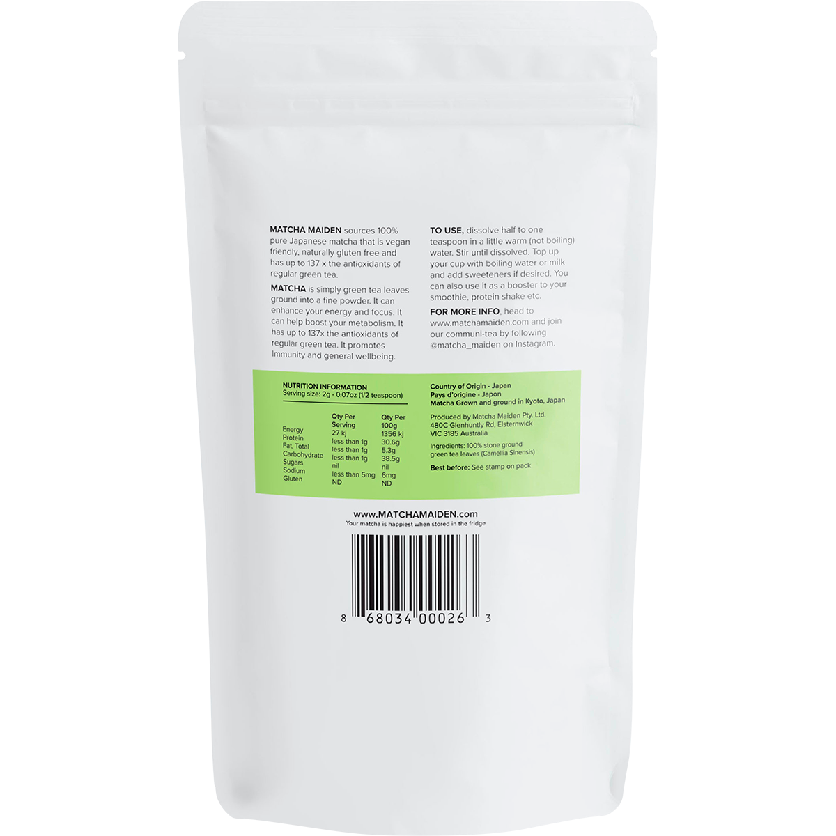 Organic Matcha Powder