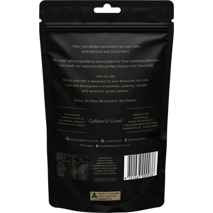 Golden Grind Healthy Turmeric Hot Chocolate Blend