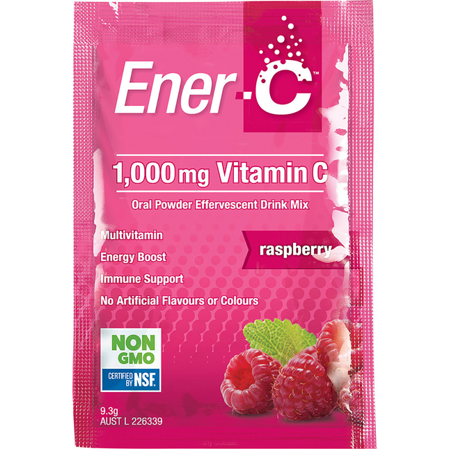 Ener-C 1000mg Vitamin C Drink Mix Raspberry Sachets