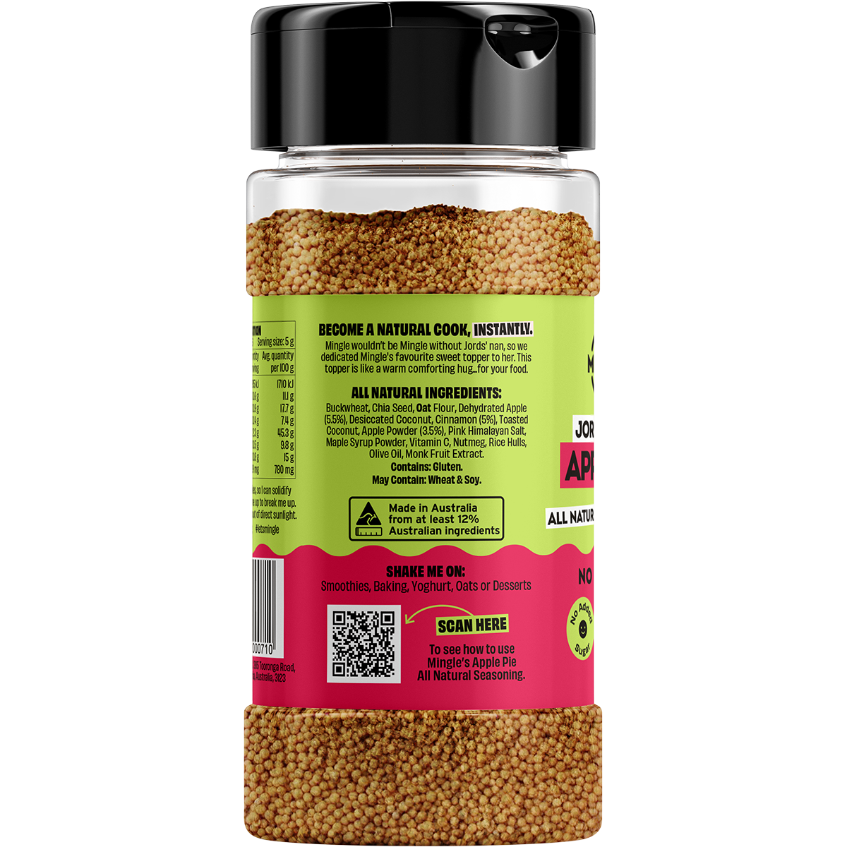 Jord's Nan's Apple Pie All Natural Sweet Topper