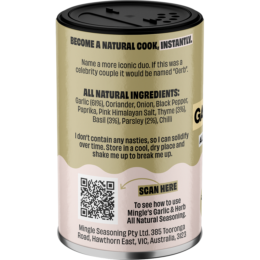 Mingle Garlic & Herb All Natural Seasoning