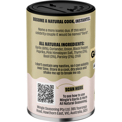 Mingle Garlic & Herb All Natural Seasoning