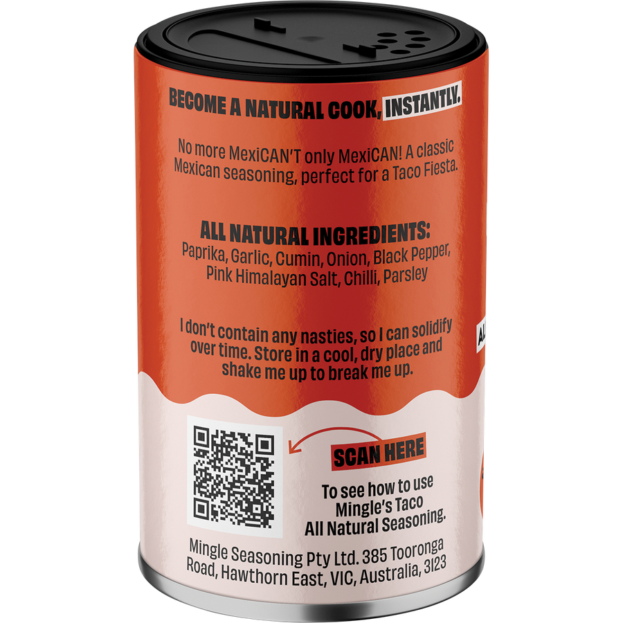 Mingle Mexican Fiesta Taco All Natural Seasoning