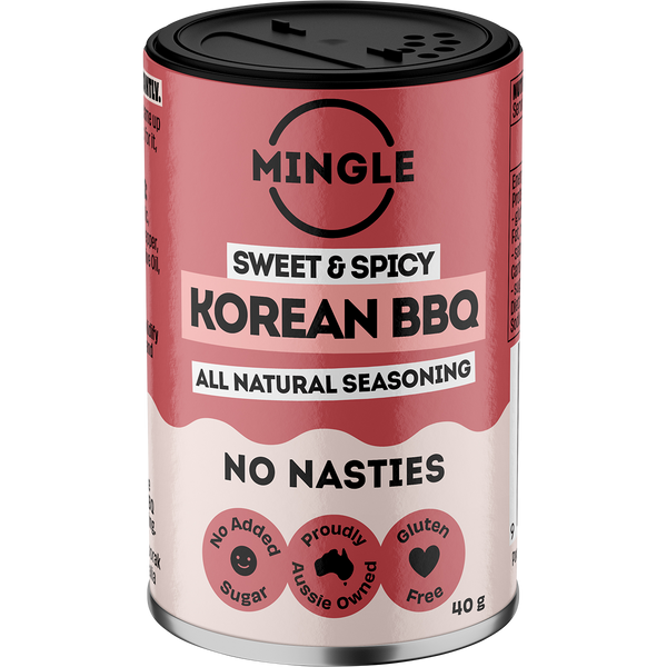 Mingle Korean BBQ All Natural Seasoning, front of pack