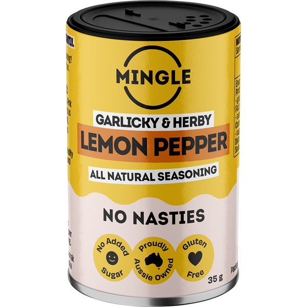 Mingle Lemon Pepper All Natural Seasoning, front of pack