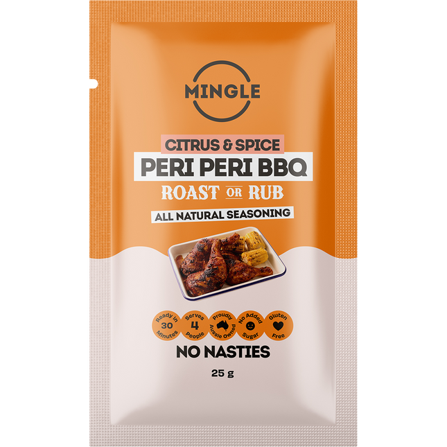 Mingle Peri Peri BBQ Roast Or Rub All Natural Seasoning