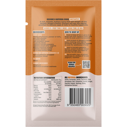 Mingle Butter Chicken All Natural Recipe Base