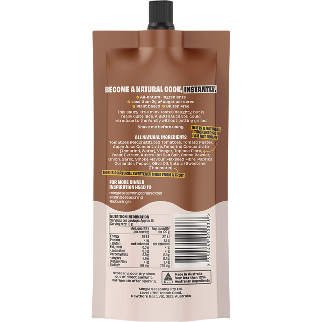 Mingle BBQ All Natural Sauce