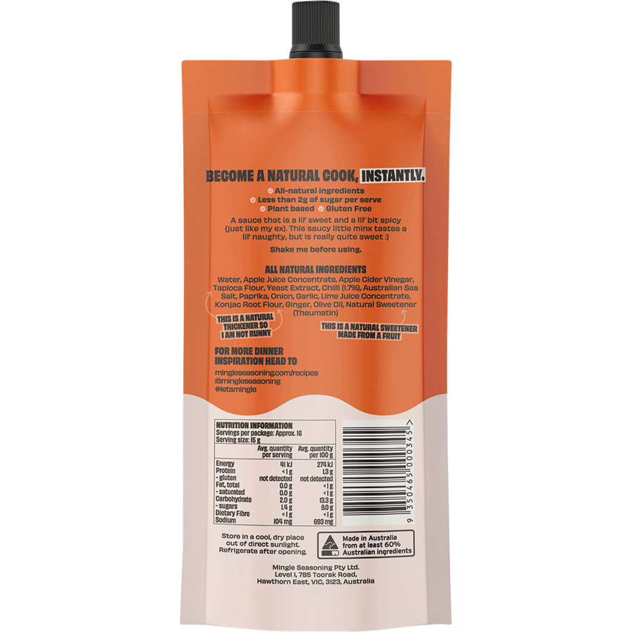 Mingle Sweet Chilli All Natural Sauce