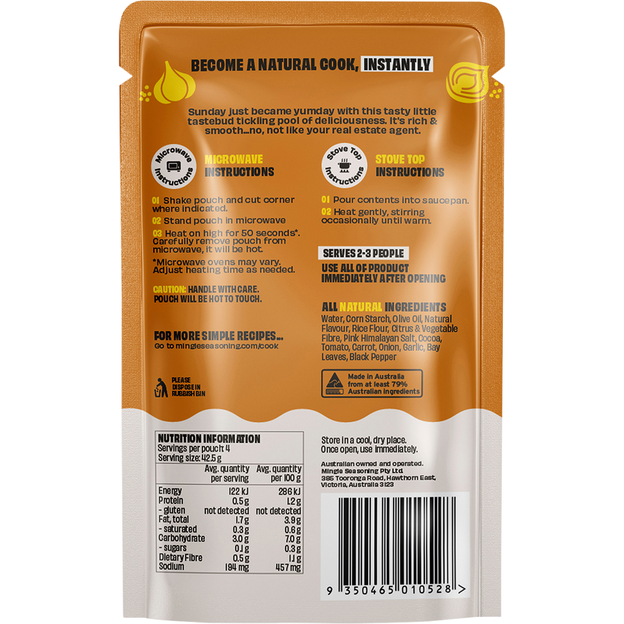 Mingle Traditional All Natural Flavoured Gravy