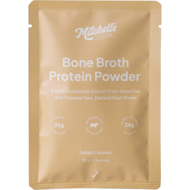 Mitchells Nutrition Bone Broth Protein Powder Salted Caramel