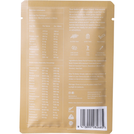 Mitchells Nutrition Bone Broth Protein Powder Salted Caramel