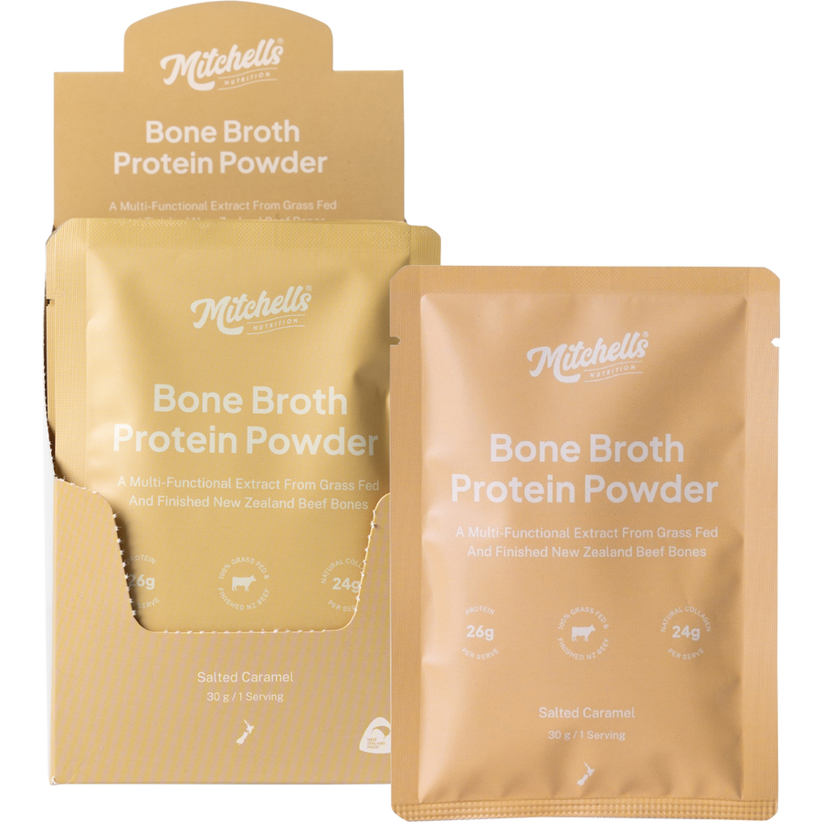Mitchells Nutrition Bone Broth Protein Powder Salted Caramel