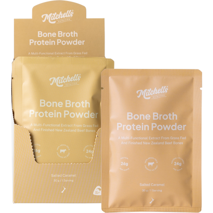 Mitchells Nutrition Bone Broth Protein Powder Salted Caramel