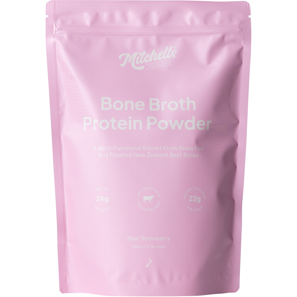 Bone Broth Protein Powder Real Strawberry
