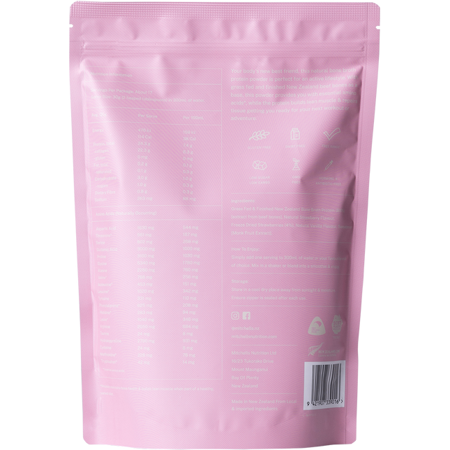 Bone Broth Protein Powder Real Strawberry